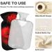 NAANLE 2L Hot Water Bottle with Red Poppy Cover - Pain Relief Menstrual Cramps & Heat Therapy - Buy Online on GoSupps.com