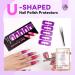Saviland Nail Polish Protection - 99.99% UV Shield 100 U-Shaped Pieces for Beginners & Home Manicure - Purple Nail Skin Guard - Buy Online on GoSupps.com