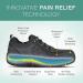 Orthofeet Men's Orthopedic Leather Dolomite Work Shoes - Black | Size 9 Wide - Buy Online on GoSupps.com