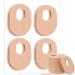 WILLBOND 48 Pack Callus Pads Soft 1/4" Thick Oval Shape Corn Pads 1/8" Felt Callus Cushions Adhesive Corn Protectors for Men Women Feet Toes Pain Relief(Nude 1/4 Inch) Nude 1/4 Inch