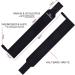 Shop AQF 45cm Black Wrist Bandages - Support for Strength Training & Powerlifting | Gym Wrist Wraps for Men & Women - Buy Online on GoSupps.com