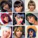D BUT 10A Brazilian Virgin Remy Human Hair Wig with Bangs - Short Bob Pixie 25cm (1B) - Lightweight 103g - Buy Online on GoSupps.com