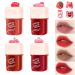 4 Colors Lip Stain Tint Set  Glossy Long Lasting Moisturizing Lip Stain  Natural Plump Lip Gloss Lip Tint Stain  High Pigment  Long-Lasting  Waterproof  Non-Sticky