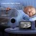 Taktark Baby Monitor with Camera - 4.3 Video Babyphone Night Vision Intercom Digital Zoom & Temperature Monitoring - BM612-EU - Buy Online on GoSupps.com