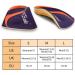 PCSSole 3/4 Orthopedic Insoles for Flat Feet & Plantar Fasciitis | Heel Pain Relief Inserts for Men & Women EU43-46 - Deep Blue - Buy Online on GoSupps.com