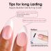 Canvalite French Tip Press on Nails - 300 Pcs Gel Tips - Quick & Easy Almond Fake Nails - Pre-Colored DIY Nail Extensions in Pink & White - Buy Online on GoSupps.com