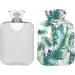 Naanle 2L Hot Water Bottle with Cover - Palm Banana Leaves Design for Menstrual Cramps Pain Relief & Heat Therapy - Buy Online on GoSupps.com