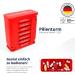 Kerpers 7-Day Pill Organizer | Made in Germany | 4-Compartment Medicine Box for Tablets & Supplements (2 Pack - White/Red) - Buy Online on GoSupps.com