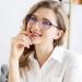 Yukang Blue Light Filter Glasses for Women - Ultra-Light TR90 Computer & Gaming Goggles in Brown/Wine Red - Protect Your Eyes Today! - Buy Online on GoSupps.com