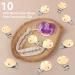 Buy Agate Round Wooden Pacifier Clips - 10pcs/Lot | Stylish & Safe Baby Accessories - Buy Online on GoSupps.com