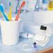Denture Bath Case with Mirror & Cleaning Brush - Travel-Friendly Denture Cleaner for Retainers, Mouthguards, False Teeth - Household & Office Use - Buy Online on GoSupps.com