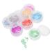 Mikinona 9 Boxes Nail Decoration Jewelry Making Beads Jewlery Making Jewlry Making Jewerly Making Glass Jewels for Nails Beads for Makeup Candy Crystal Beads Decorate Gem Decorations