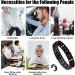 Magnetic Titanium Power Bracelet for Men - Adjustable Steel Arm Band with Counter | Lose Weight & Enhance Health - Buy Online on GoSupps.com