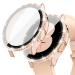 Goton for Samsung Galaxy Watch 5 & 4 Screen Protector 40mm Bling Case Accessories Crystal Diamond Protective Cover with Tempered Glass Film for Galaxy Watch4 40 mm Pink/RG A_Pink/RG for Watch5 & Watch4 40mm