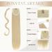 S-noilite 26 Straight Ash Blonde Mix Bleach Blonde Wrap Around Ponytail Clip-In Extension - Buy Online on GoSupps.com