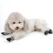 Zunea Dog Boots for Summer - Slide-Resistant & Reflective Soft Mesh Shoes for Small Dogs | Adjustable & Heat-Resistant - 4-Pack (Black) - Buy Online on GoSupps.com