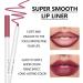 Makeup Lipliner Sharpable Lip Pencil Set of 12 Matte Lip Liner Long Lasting Natural Nude Waterproof Labial for Women - Buy Online on GoSupps.com