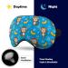 Monkey & Banana Pattern Sleep Mask - Adjustable Blindfold for Light Blocking & Travel - Men's and Women's Night Eye Cover - Buy Online on GoSupps.com