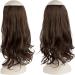 FESHFEN Invisible Secret Wire Crown Hair Extension - 18 Curly Wavy Synthetic Hairpiece in Medium Brown for Women - Buy Online on GoSupps.com