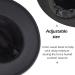 Gossifan Men's Wide Brim Panama Fedora Hat with Classic Belt - Black, Size 7 1/8-7 1/4 - Buy Online on GoSupps.com
