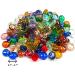 Meschett 50PCS Mini Glass Gems Mixed Colour Mancala Stones - Home Decorative Art Craft Vase Filler - 0.5-0.7 Inch Mix - Buy Online on GoSupps.com