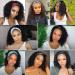 14 Curly Headband Wig for Women - Heat-Resistant Synthetic Glueless Half Wig with Attached Headband for Natural Look - 1B Color - Buy Online on GoSupps.com