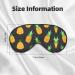 Buy FoRes Pineapple Adult Unisex Sleep Eye Mask - Light Blocking Adjustable Smooth Design for Deep Rest Black - International Shipping Available - Buy Online on GoSupps.com