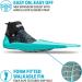 Seaview 180 Topside Snorkel Fins - Compact Swim Flippers for Women (Seafoam, Size 8) - Buy Online on GoSupps.com