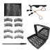 XdealCozyxc 4 Pairs Magnetic Eyelashes without Eyeliner Waterproof Reusable Magnetic Eyelashes Natural Look with Eyelash Curler
