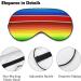 Mexican Blanket Stripes Sleep Mask | Adjustable Eye Cover for Sleep | Blocks Light for Night Travel Nap | Men and Women - Buy Online on GoSupps.com