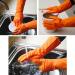 Rubber Gloves 4 Pairs Waterproof Dishwashing Gloves Reusable Cleaning Gloves Dish Gloves for Kitchen Cleaning Working Painting Gardening(Blue&Yellow&Orange&Red)-Size L L(Blue&Yellow&Orange&Red) - Buy Online on GoSupps.com