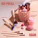 BS-MALL 18-Piece Makeup Brush Set with 5 Makeup Sponges & Holder Case - Buy Online on GoSupps.com