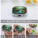 Fantasy River Pill Box - Decorative 2 Compartment Medicine Organizer with Fish & Jungle Design - Portable Metal Pill Case for Pocket & Purse - Buy Online on GoSupps.com