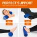 Memory Foam Round Cervical Roll Pillow Removable Washable Cover Ergonomic Design for Head, Neck, Back, Legs Spine and Neck Support Blue - Buy Online on GoSupps.com