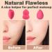 TCPENG Makeup Sponge for Blending Liquid Foundation Cream & Powder - Easy to Clean Super Soft & Non Latex Beauty Blender Concealer Applicator (3 Pack Rose Red) - Buy Online on GoSupps.com