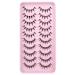 Manga Lashes Natural Look Anime 3D Asian Eyelashes - GVEFETIEE 10 Pairs - Buy Online on GoSupps.com