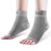 AVIDDA Plantar Fasciitis Socks with Heels Arch Supports Compression Sleeves Ideal for Arthritis Pain Relief and Suitable for Sports Ankle Supports for Men and Women Grey-2-L L Grey & Grey (2 Pairs)