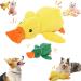 Noovelo Calming Duck Toy 2024 New Calming Duck Dog Toy Calming Duck for Dogs Dogs Emotional Support Duck Cute Quacking Stuffed Duck Dog Toy. (S-Green+L-Yellow)