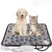 Pet Heating Pad, Upgraded Electric Heating Pad for Dogs and Cats, Indoor Waterproof Warming Mat with Chew Resistant Steel Cord & Auto Constant Control White-Grey Heating Pad
