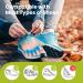 Bukihome Toe Separators - 4 Pair Soft Gel Toe Spacers for Bunions Plantar Fasciitis Relief | Therapeutic Foot Pain Solution for Women & Men (Blue Medium - Buy Online on GoSupps.com