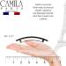 Camila Paris CP1475 French Hair Barrette Clip - No Slip, Durable Styling for Girls & Women | Strong Hold Grip, Rubberized Clasp | Made in France Tortoise Shell - Buy Online on GoSupps.com