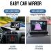 Mulcort Baby Car Mirror 1080P Baby Monitor with Camera and 4.3'' IPS Screen - Night Vision & Wide View Angle for Infants, Kids, Pets - Buy Online on GoSupps.com