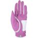 Zero Friction Ladies Compression-Fit Synthetic Golf Glove 2 Pack Includes free tee pack Universal-Fit - White-Lavender - Buy Online on GoSupps.com