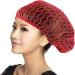 LUOEM Women Rayon Hair Net for Sleeping - Red Crochet Hairnet Cap Snood Cover - Buy Online on GoSupps.com