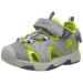 Geox Boy's B Sandal Multy 6 UK Grey Lime Green