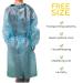  50-Pack Disposable Isolation Gown FDA Registered AAMI Level 1 PP & PE 30g Fully Closed Double Tie Back Elastic Cuffs Fluid Resistant Unisex (50) - Buy Online on GoSupps.com