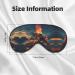 SSIMOO Volcano Soft Sleep Eye Mask - Breathable Black Eye Patch for Women | Perfect for Travel & Relaxation - Buy Online on GoSupps.com