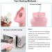 Mini Silicone Hot Water Bottle with Knitting Cover - Safe Durable & Eco-Friendly Comfort for Pain Relief (Pink) - Buy Online on GoSupps.com