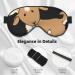 SSIMOO Brown Goat Soft Sleep Eye Mask - Breathable Eye Patch for Women | Ideal for Travel & Relaxation - Buy Online on GoSupps.com