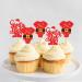 Keaziu 24 Pack Santa Baby Christmas Cupcake Toppers Picks Red Christmas cloth HoHoHo Celebrate Christmas Cupcake for Christmas Theme Birthday Party Cake Decorations Supplies Santa cloth - Buy Online on GoSupps.com